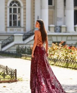 Alamour Made-To-Order Amany - Burgundy PROM & FORMAL