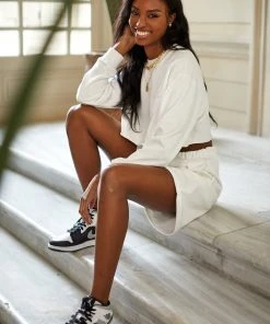 Alamour The Label Gigi Shorts - Ivory SETS 7 Alamour The Label Gigi Shorts - Ivory SETS