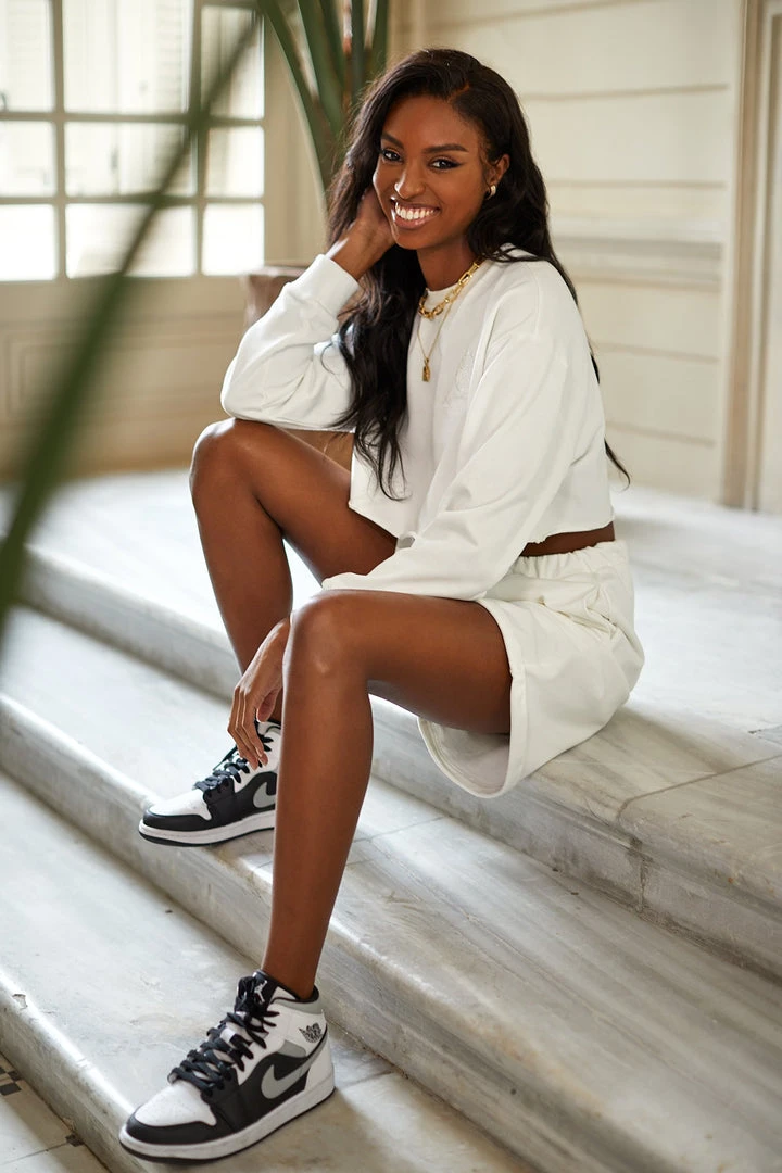 Alamour The Label Gigi Shorts - Ivory SETS 4 Alamour The Label Gigi Shorts - Ivory SETS