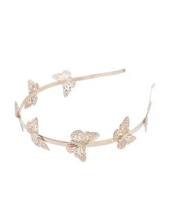 Alamour The Label Sevyn Rose Gold Butterfly Headband