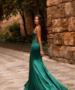 Alamour Made-To-Order Made-To-Order Gowns Felicita Satin Gown - Emerald