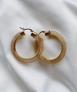 Alamour The Label Liona Gold Hoop Earrings