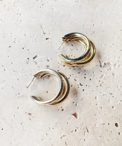 Alamour The Label Marta Gold Hoop Earrings 10 Alamour The Label Marta Gold Hoop Earrings