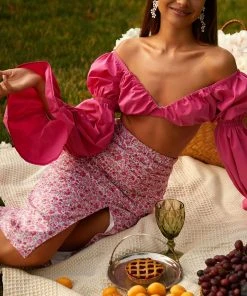 Alamour The Label Loulia Top - Pink TOPS