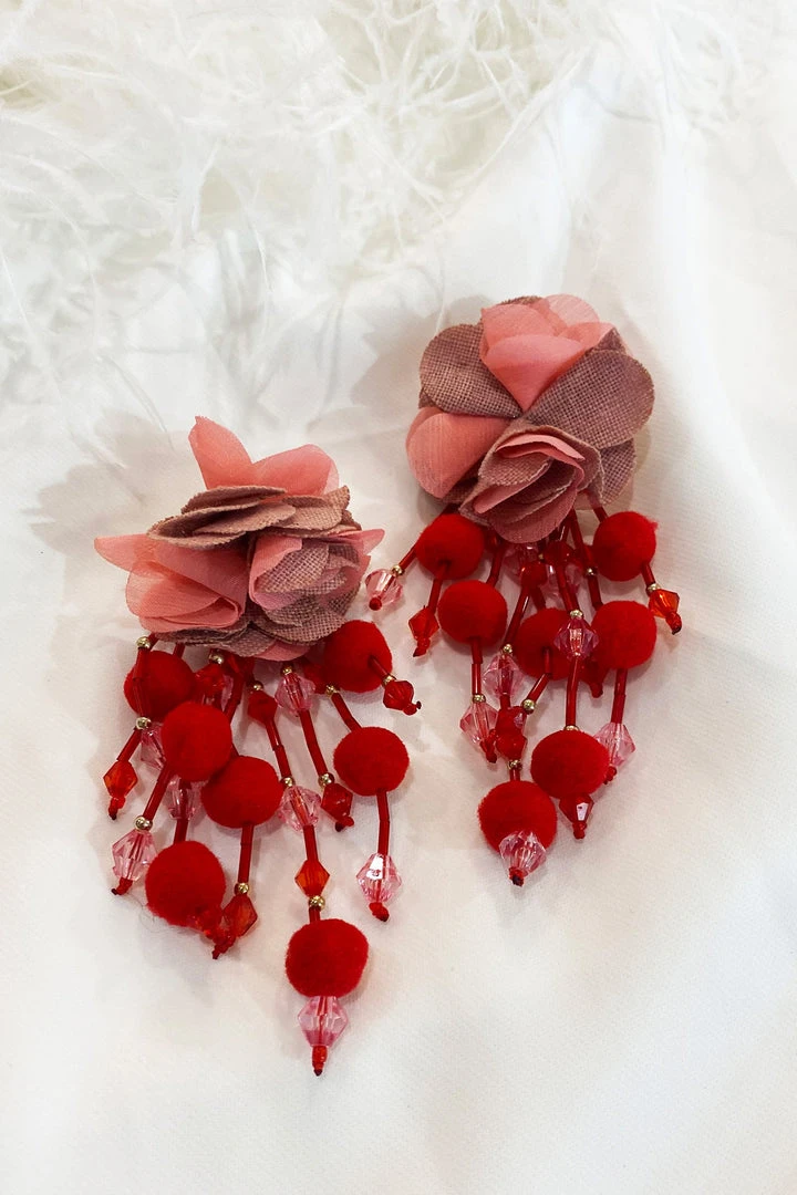 Alamour The Label Shailee Multicoloured Flower Drop Earrings NEW ARRIVALS 5 Alamour The Label Shailee Multicoloured Flower Drop Earrings NEW ARRIVALS