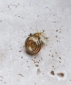 Alamour The Label Nalani Textured Hoop Earrings 8 Alamour The Label Nalani Textured Hoop Earrings