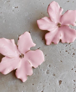 Alamour The Label Akira Pink Flower Stud Earrings 9 Alamour The Label Akira Pink Flower Stud Earrings