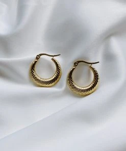 Alamour The Label Louisa Gold Hoop Earrings