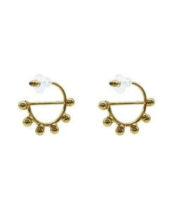 Alamour The Label Davina Studded Hoop Earrings