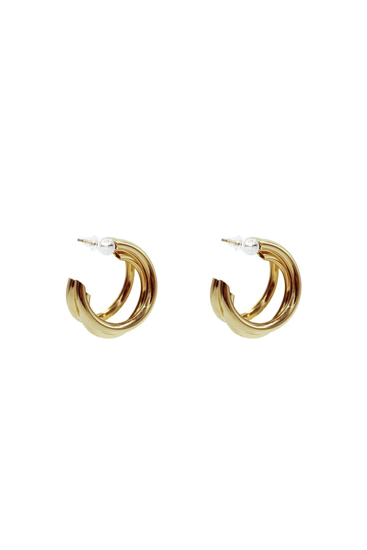 Alamour The Label Marta Gold Hoop Earrings 2 Alamour The Label Marta Gold Hoop Earrings