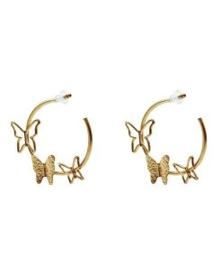 Alamour The Label Andrey Butterfly Big Hoop Earrings