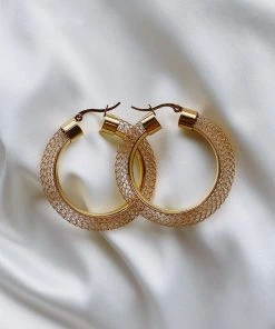 Alamour The Label Liona Gold Hoop Earrings