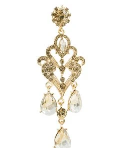 Alamour The Label Margot Gold Chandelier Earrings