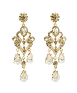 Alamour The Label Margot Gold Chandelier Earrings