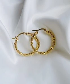 Alamour The Label Rubi Gold Hoop Earrings 6 Alamour The Label Rubi Gold Hoop Earrings