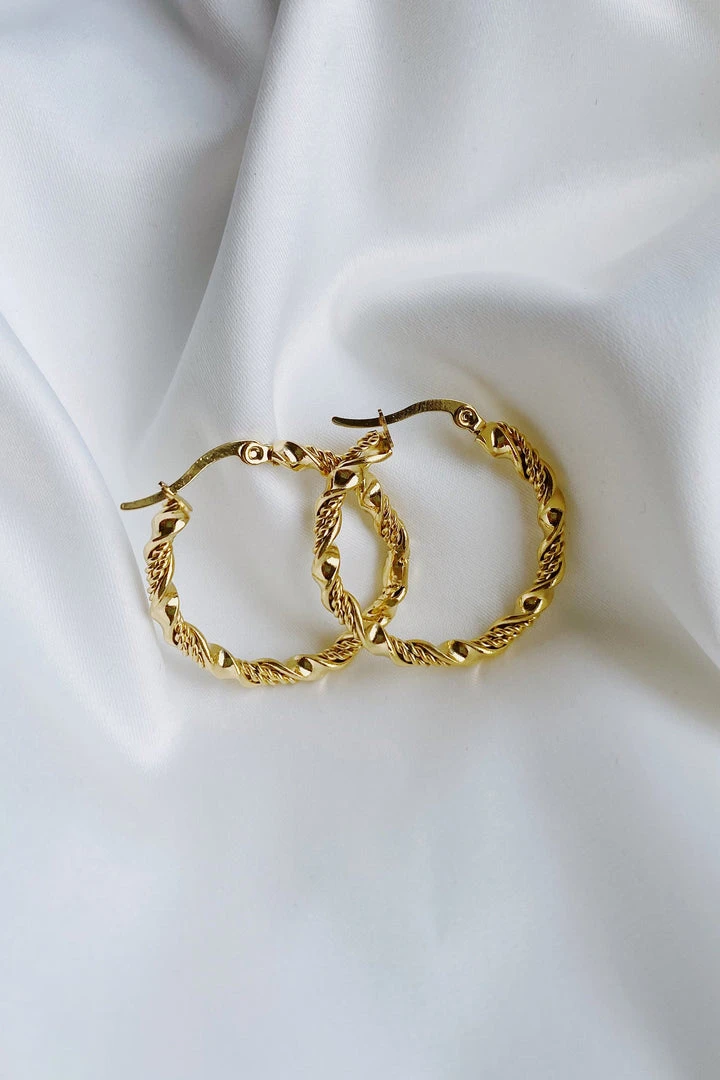 Alamour The Label Rubi Gold Hoop Earrings 3 Alamour The Label Rubi Gold Hoop Earrings