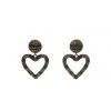 Alamour The Label Zaniya Multi Coloured Heart Earrings