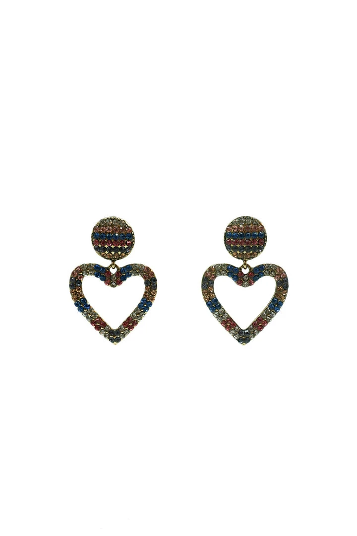 Alamour The Label Zaniya Multi Coloured Heart Earrings 1 Alamour The Label Zaniya Multi Coloured Heart Earrings