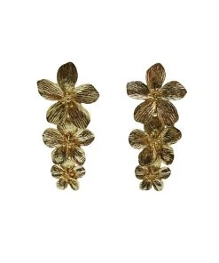 Alamour The Label Laurent Gold Flower Earrings NEW ARRIVALS