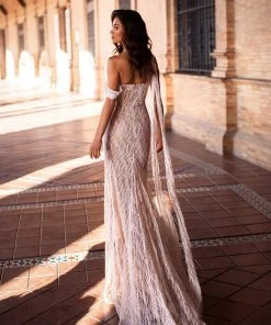 Alamour The Label BACK IN STOCK Gabriela Glitter Gown - White