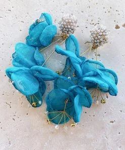 Alamour The Label Emilita Teal Petal Earrings 8 Alamour The Label Emilita Teal Petal Earrings