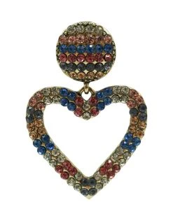 Alamour The Label Zaniya Multi Coloured Heart Earrings 8 Alamour The Label Zaniya Multi Coloured Heart Earrings