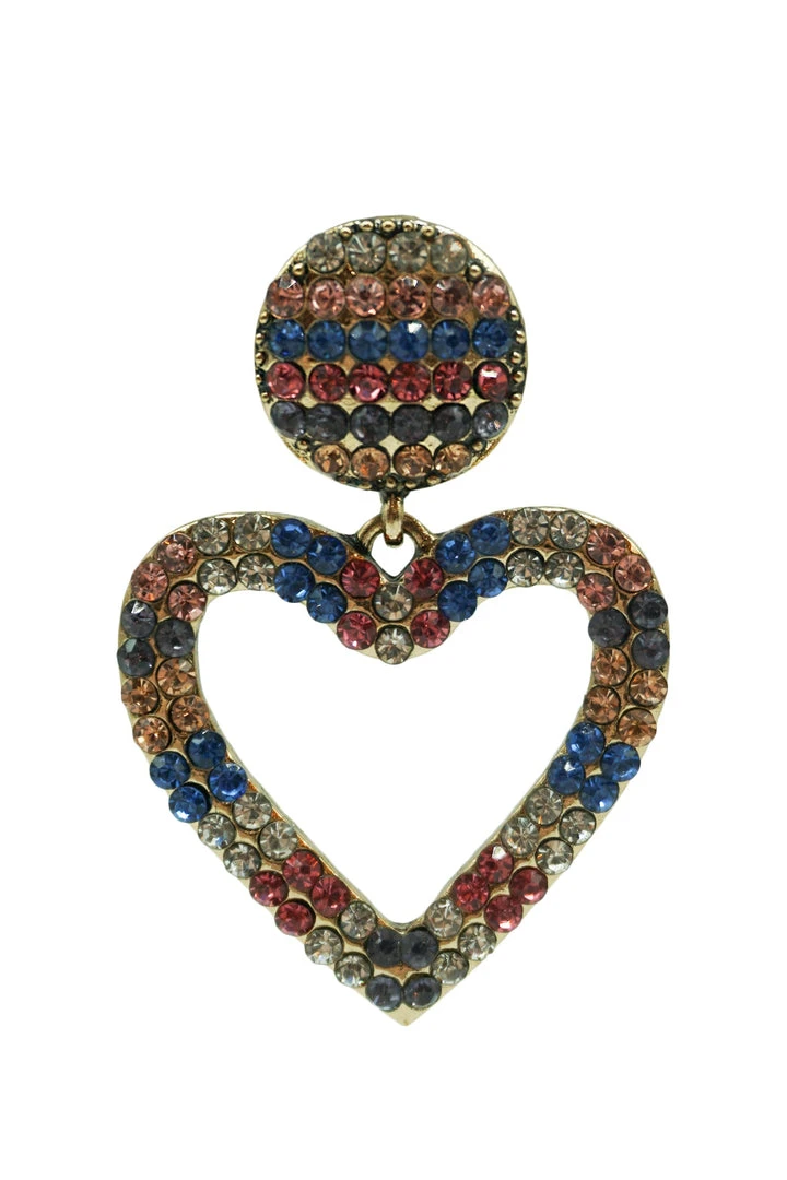 Alamour The Label Zaniya Multi Coloured Heart Earrings 3 Alamour The Label Zaniya Multi Coloured Heart Earrings