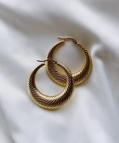 Alamour The Label Claudine Gold Hoop Earrings 5 Alamour The Label Claudine Gold Hoop Earrings