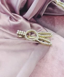 Alamour The Label Gold Pearl Bunny Hair Clip Hair Accessories