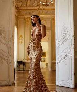 Alamour Made-To-Order Maurita - Gold PROM & FORMAL