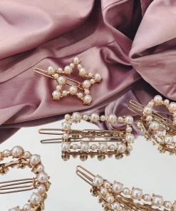 Alamour The Label Star Gold Pearl Hair Pin Hair Accessories