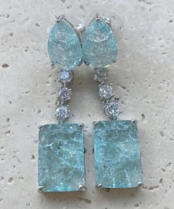 Alamour The Label Sadie Baby Blue Drop Earrings