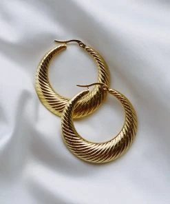 Alamour The Label Claudine Gold Hoop Earrings