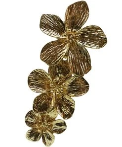 Alamour The Label Laurent Gold Flower Earrings NEW ARRIVALS