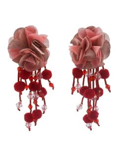 Alamour The Label Shailee Multicoloured Flower Drop Earrings NEW ARRIVALS