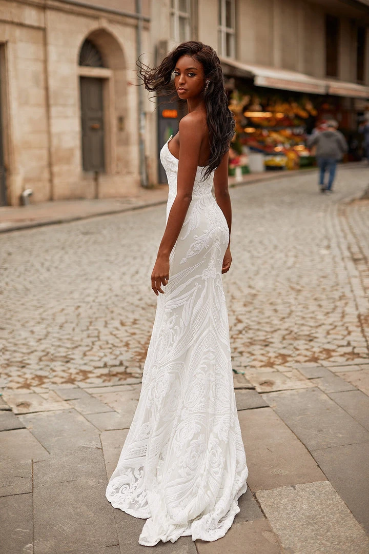 Alamour Made-To-Order Ramira - White PROM & FORMAL 2 Alamour Made-To-Order Ramira - White PROM & FORMAL