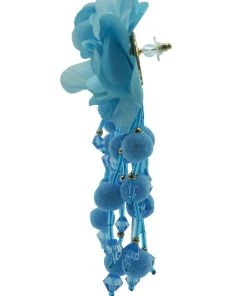 Alamour The Label Shailee Blue Flower Drop Earrings NEW ARRIVALS