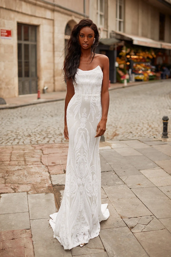 Alamour Made-To-Order Ramira - White PROM & FORMAL 4 Alamour Made-To-Order Ramira - White PROM & FORMAL