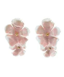 Alamour The Label Stella Baby Pink Flower Studs