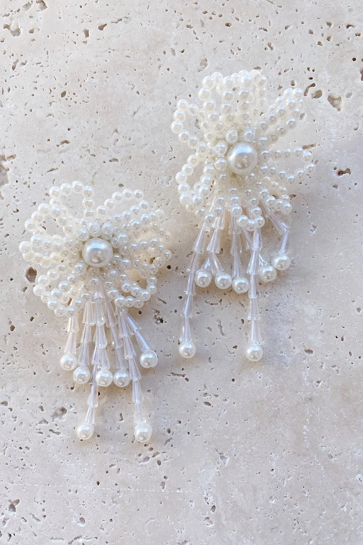 Alamour The Label Evie Pearl Flower Statement Earrings 4 Alamour The Label Evie Pearl Flower Statement Earrings