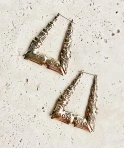 Alamour The Label Kalila Gold Statement Earrings