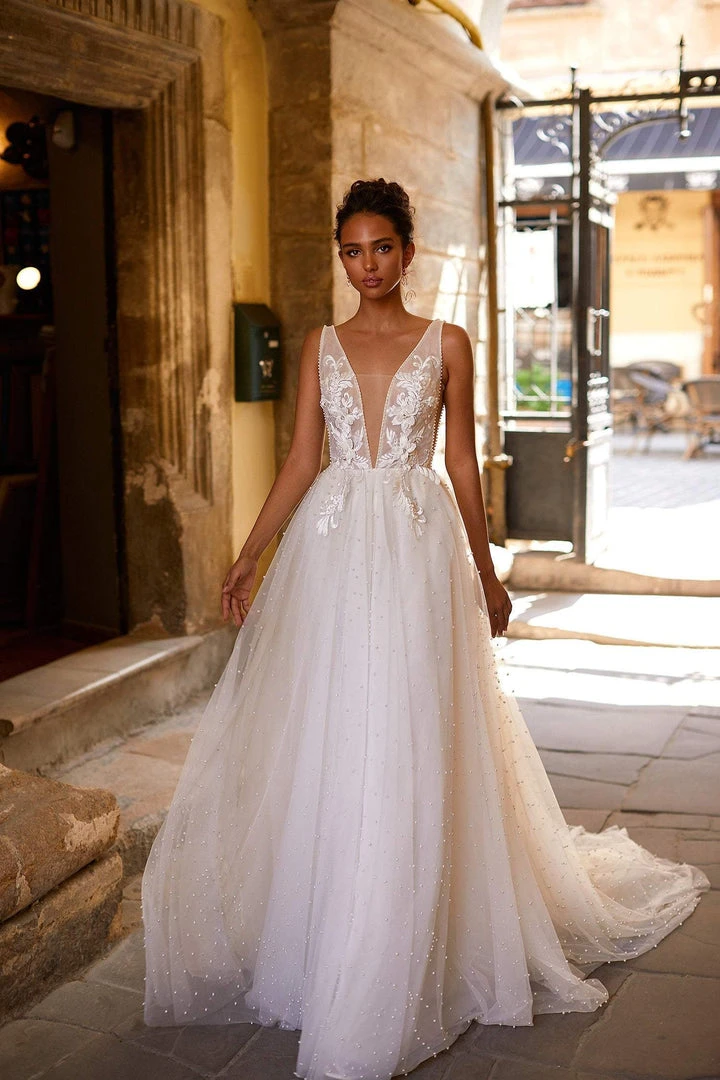 Alamour Made-To-Order A-Line Gowns Roxane Gown 1 Alamour Made-To-Order A-Line Gowns Roxane Gown