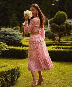 Alamour The Label Melina Long Sleeve Cut Out Dress DRESSES