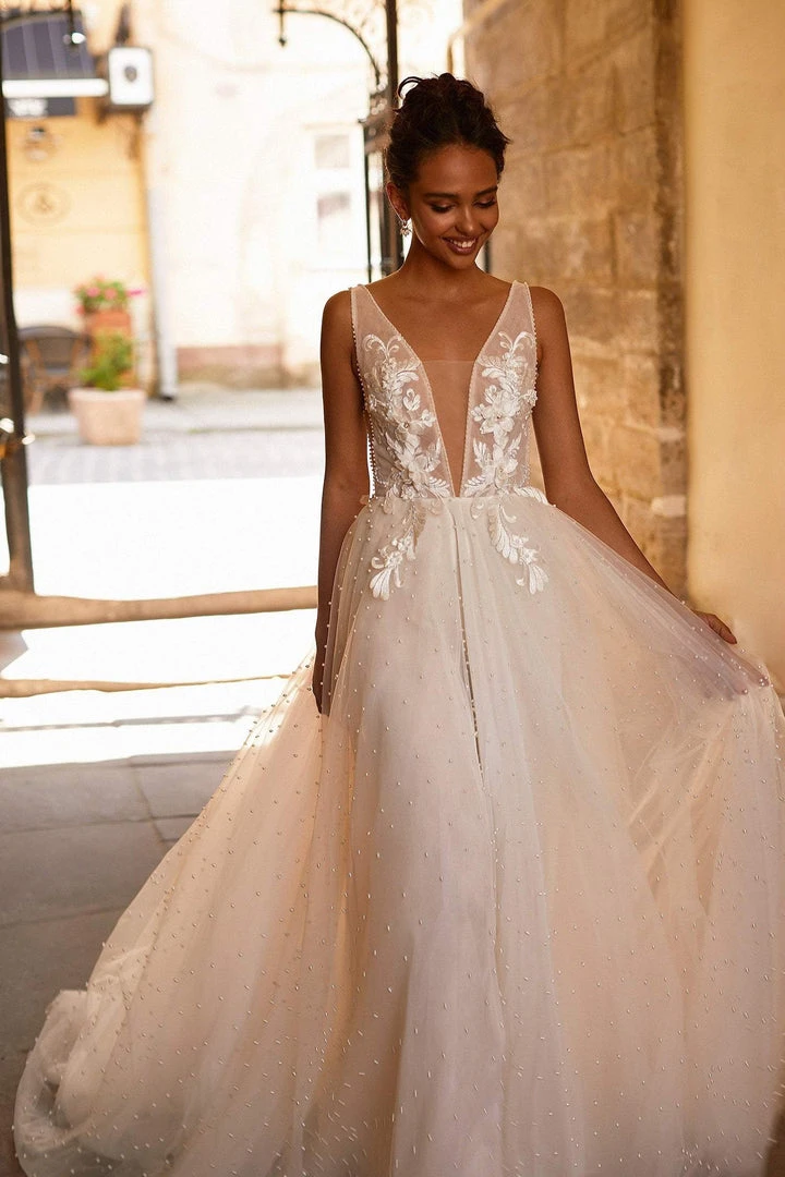 Alamour Made-To-Order A-Line Gowns Roxane Gown 5 Alamour Made-To-Order A-Line Gowns Roxane Gown