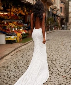 Alamour Made-To-Order PROM & FORMAL Sabrina - White