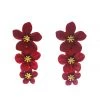 Alamour The Label Carola Red Multi Flower Earrings