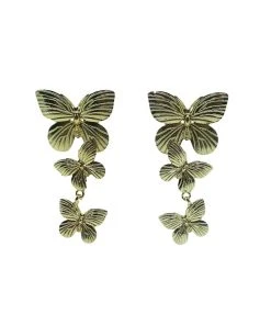 Alamour The Label Lolita Gold Butterfly Drop Earrings
