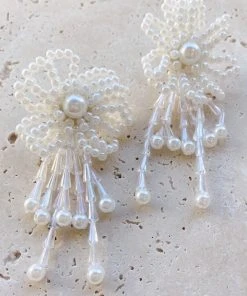 Alamour The Label Evie Pearl Flower Statement Earrings 12 Alamour The Label Evie Pearl Flower Statement Earrings