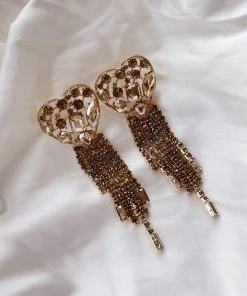 Alamour The Label Jules Bronze Statement Heart Drop Earrings 11 Alamour The Label Jules Bronze Statement Heart Drop Earrings