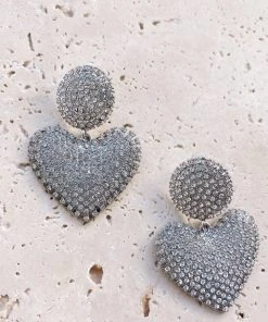 Alamour The Label Dounia Silver Heart Earrings 9 Alamour The Label Dounia Silver Heart Earrings